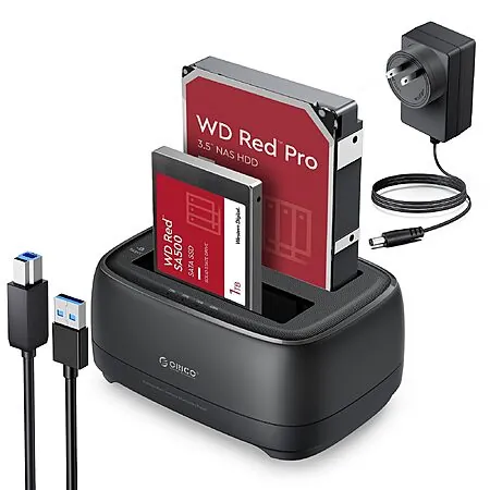ORICO Dual Bay SATA External Hard Drive Docking Station w/ Cloning