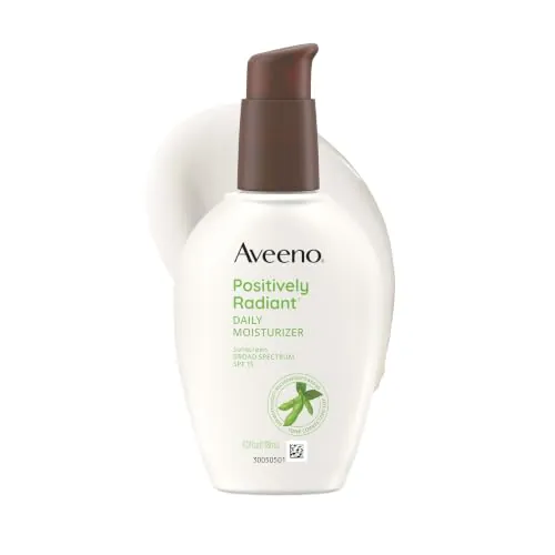 Aveeno Positively Radiant Daily Face Moisturizer with SPF 15 Sunscreen 4 Fl Oz