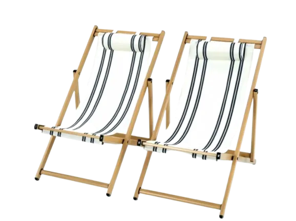 Mainstays Resort Sling Fabric Beach Chair 2-Pack