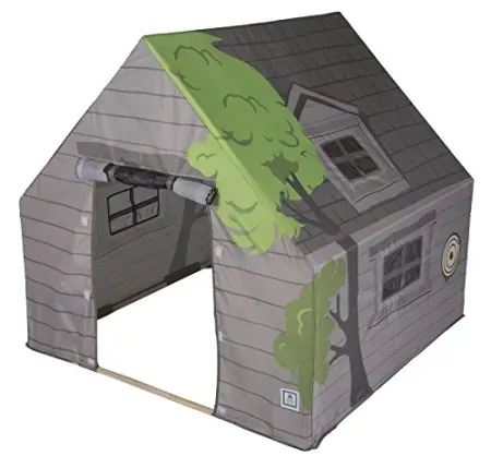 Pacific Play Tents Kids Tree House Hide-Away Wood Pole Frame Playhouse
