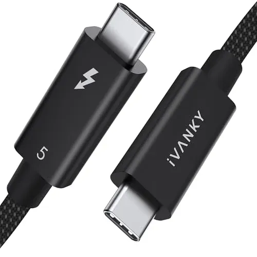 iVANKY 3.3' 120Gbps / 240W PD Intel Certified Thunderbolt 5 Cable