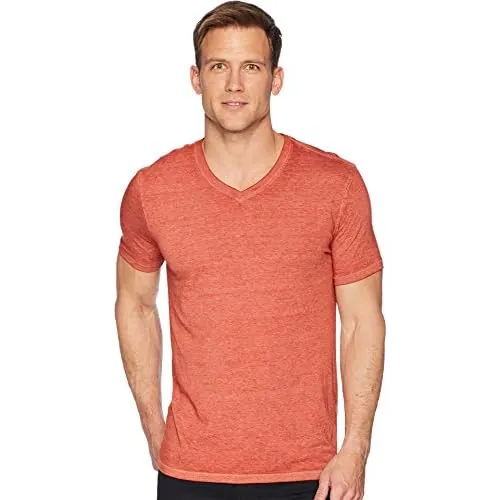 Lucky Brand Men's Venice Burnout V Neck Tee