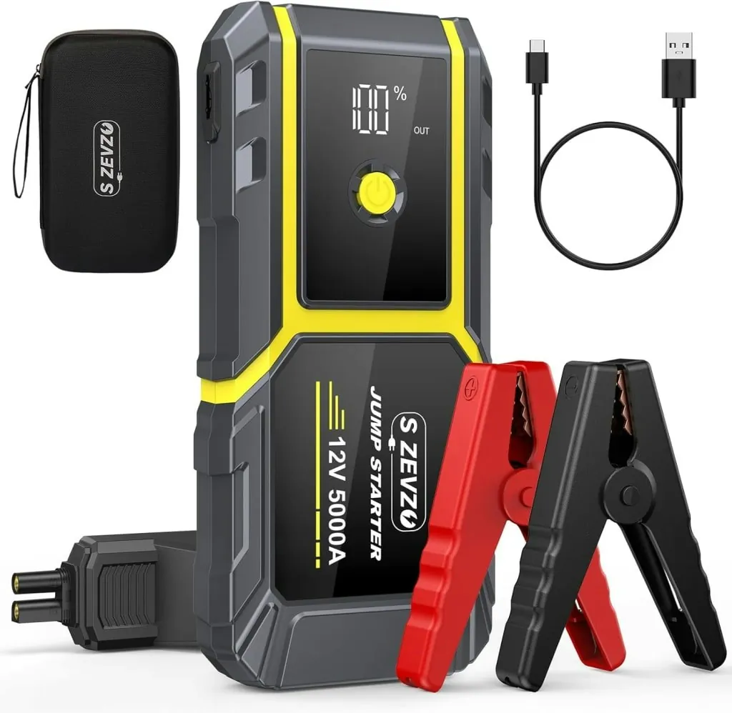 S Zevzo H021 5000A Portable Car Jump Starter