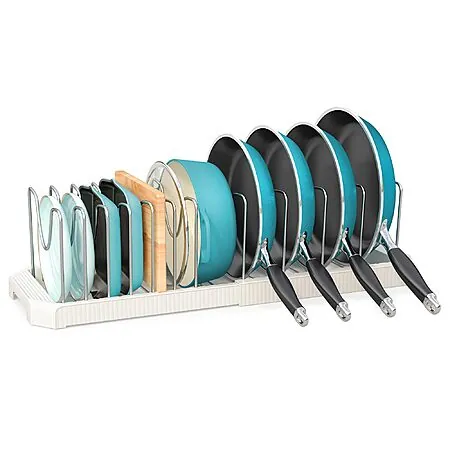 Pantasia 12.9"-21.9" Expandable Pan Organizer w/ 12 Dividers (3 Colors)