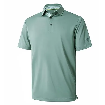 M MAELREG Men’s Dry Fit Stretch Golf Polo Shirt: Long Sleeve $16.35, Short Sleeve