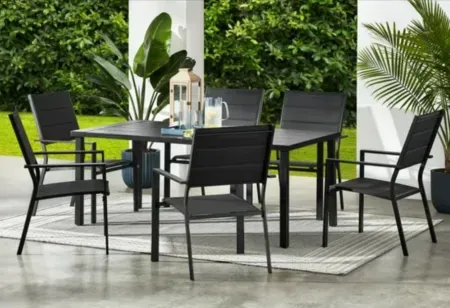 7-Piece Mainstays Dashwood Steel Outdoor Dining Set