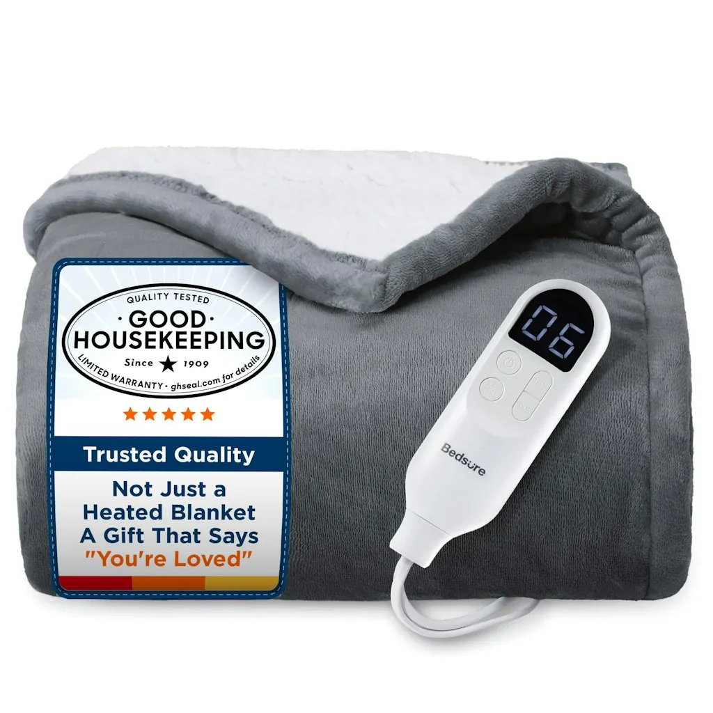 Bedsure 50" x 60" Heated Throw Blanket
