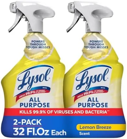 2-Pk 32-Oz Lysol All Purpose Cleaner Spray (Lemon Breeze)