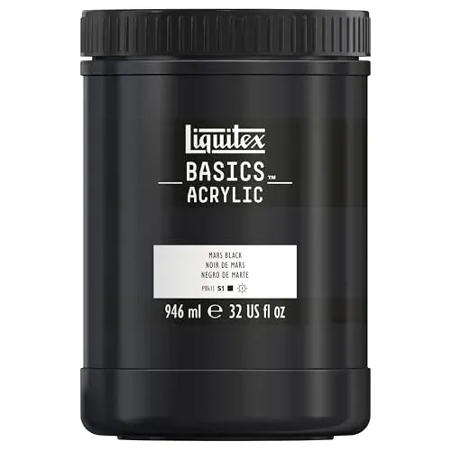 32-Oz Liquitex BASICS Acrylic Paint (Mars Black)