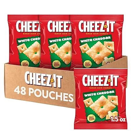 48-Pk 1.5-Oz Cheez-It Cheese Crackers (White Cheddar)