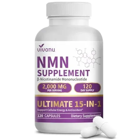 120-Count 15-in-1 Liposomal NMN Supplements Capsules