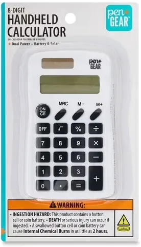 Pen+Gear Basic 8-Digit Handheld Calculator