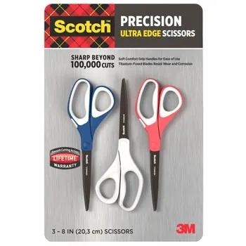 3M Scotch 3-Count 8" Precision Ultra Edge Scissors