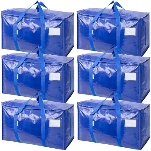 Ticonn Extra Large Heavy Duty Moving Bags 6-Pack