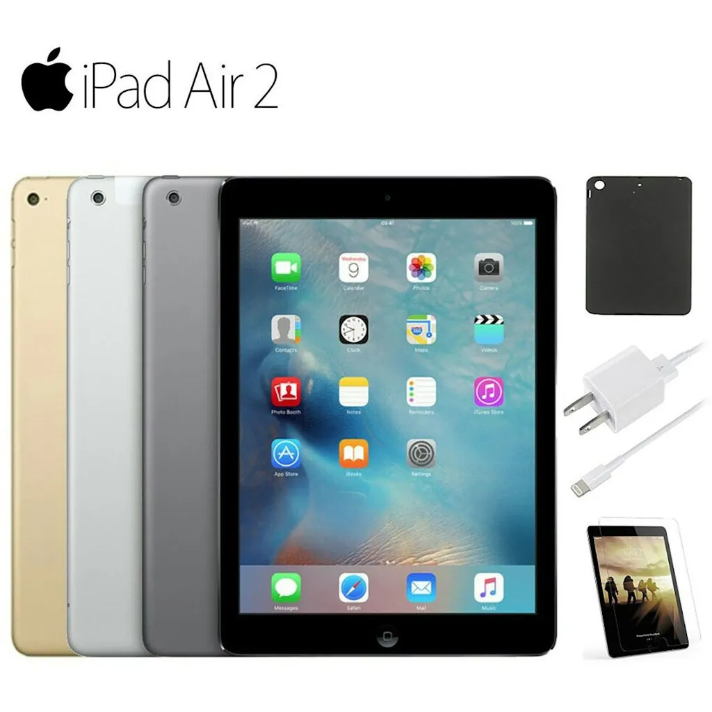 Refurb Apple iPad Air 2 9.7" 16GB-128GB Wi-Fi or 4G Tablet for From $95 + free shipping