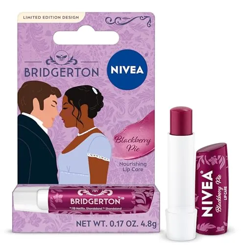 Nivea Bridgerton Lip Balms in Blackberry Pie