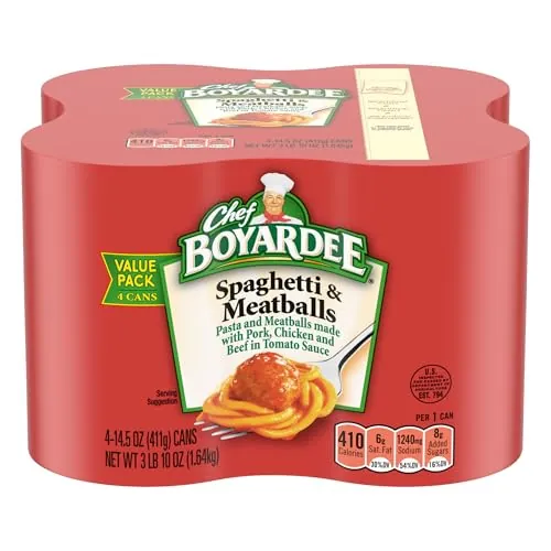 Chef Boyardee Spaghetti & Meatballs 14.5oz 4-Pack