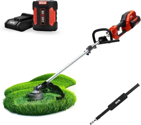 15" DCK 58V Brushless Cordless String Trimmer w/ 4.0Ah Battery & 5A Charger