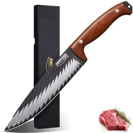Topfeel 67-Layer High Carbon Steel Full Tang 8" Damascus Chef Knife
