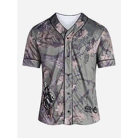 The Mandalorian Men's Baseball Jersey (Camo, limited sizes)