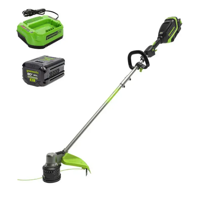 Greenworks RENEWED 80V 17" Brushless String Trimmer 2.0 Ah Battery