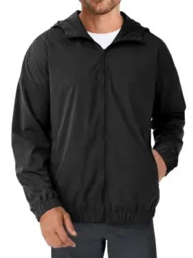 Yousify Lightweight Hooded Windbreaker Men's Jacket