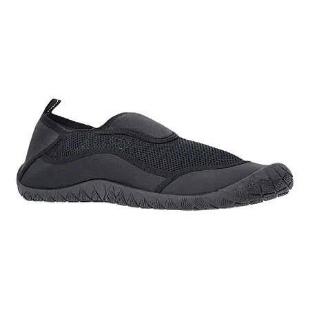 Men's Athletic Works Slip-On Water Shoes (Black)