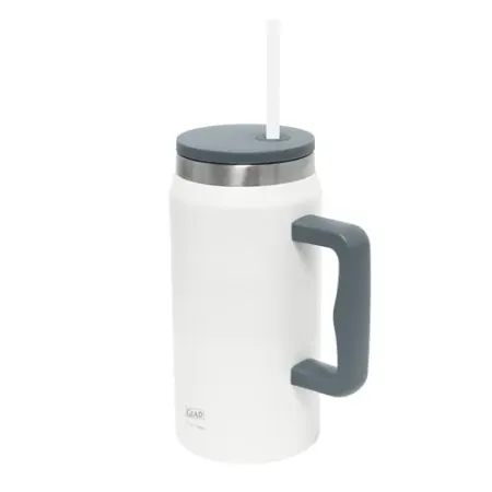 Glad 47oz Pioneer Stainless Steel Tumbler w/ Lid and Straw