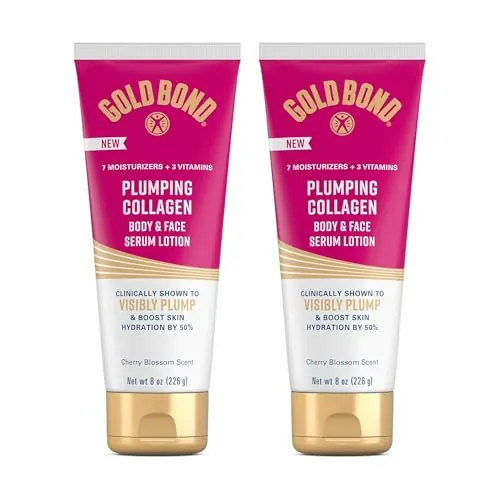 Gold Bond Plumping Collagen Body & Face Serum Lotion 2-Pack 8-Oz