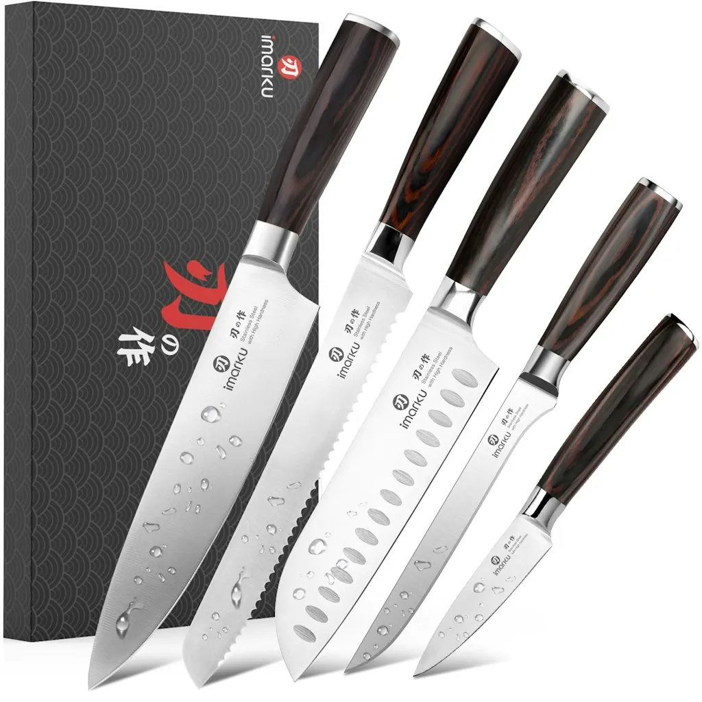 imarku 5-Piece Japanese Chef Knife Set