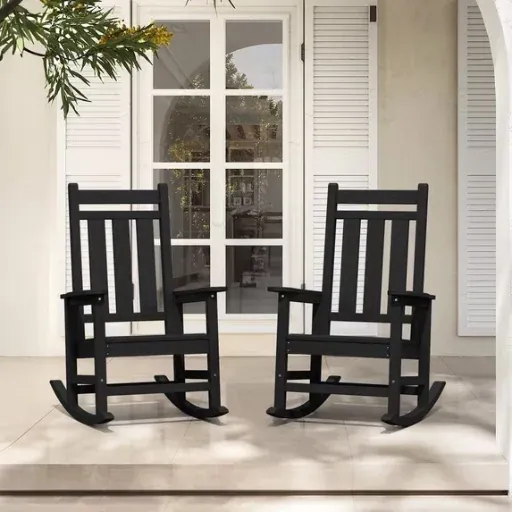 Outdoor Rocking Chair Set of 2