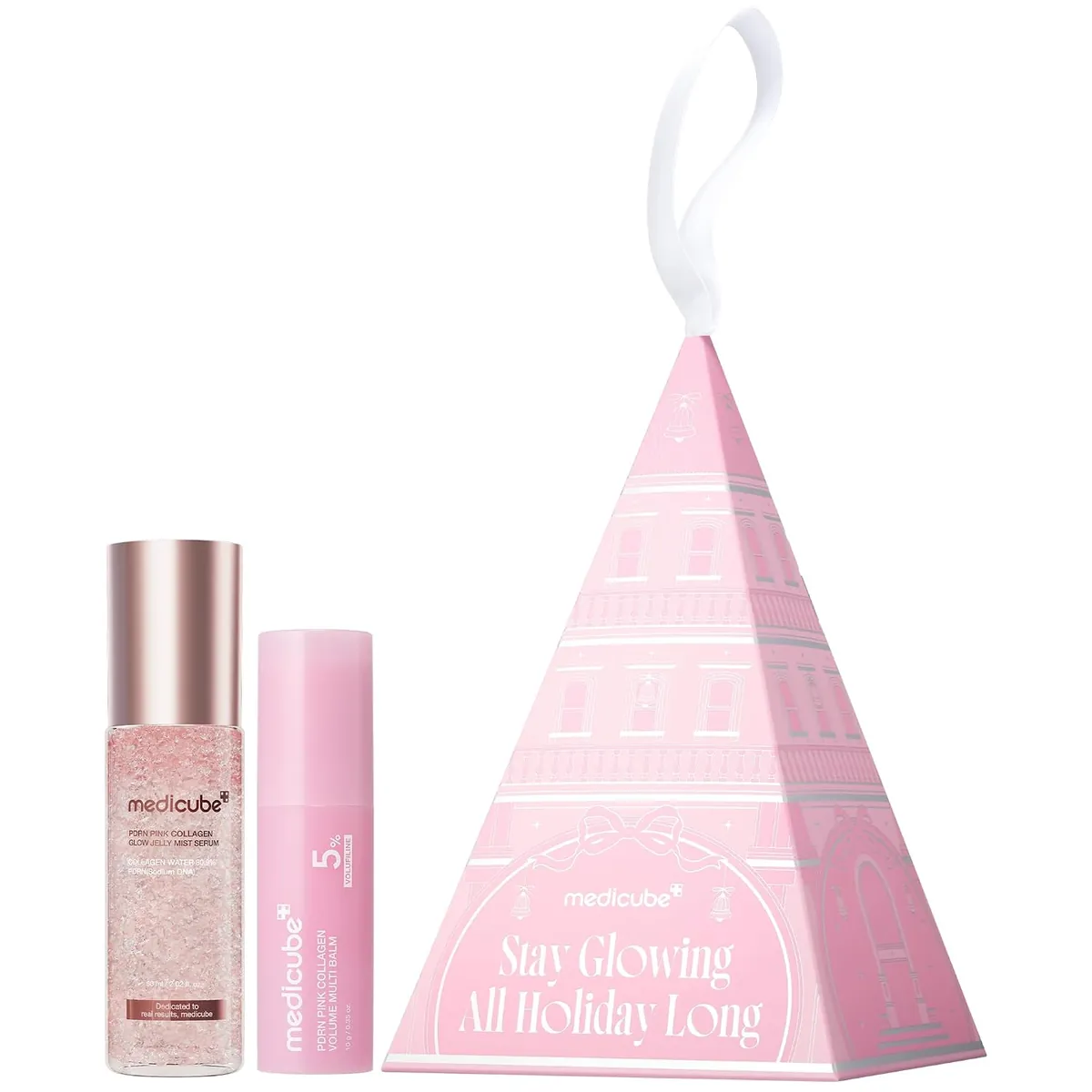 medicube Stay Glowing All Holiday Long PDRN Duo Ornament Gift Set