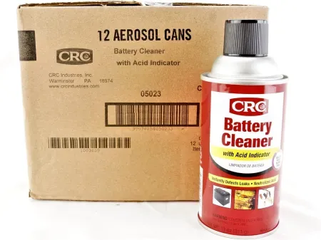 12-Pack 11oz CRC Battery Cleaner with Acid Indicator