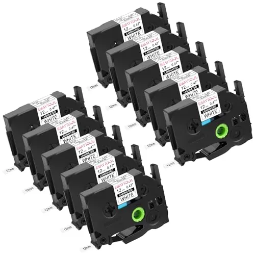 Replacement for Brother P-Touch TZe-231 Label Tape 10-Pack