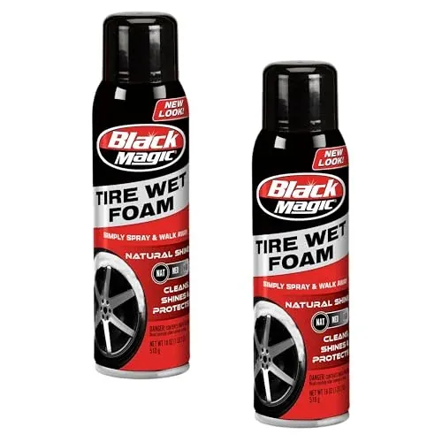 Black Magic Tire Wet Foam Sprays 2-Pack 18-Oz