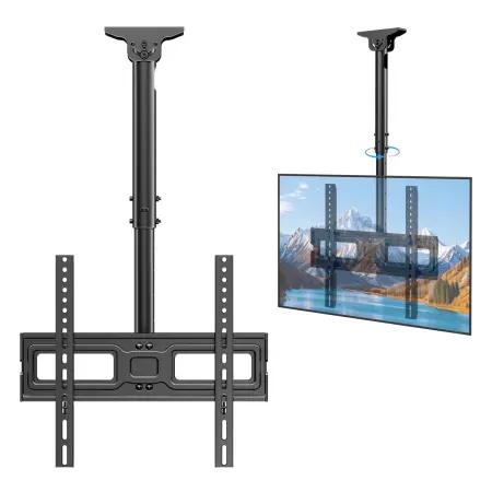 MountFTV 6-Setting Adjustable Height Ceiling TV Mount for 26-70" TVs