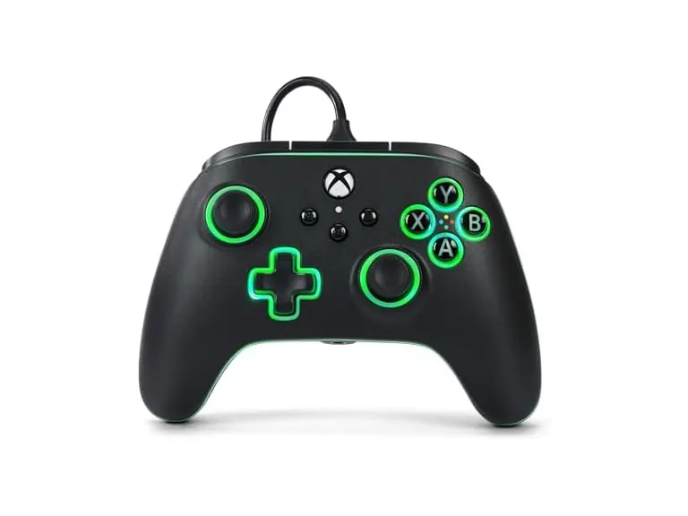 PowerA Advantage Lumectra Wired Controller for Xbox Series X|S/Xbox One/PC, Black