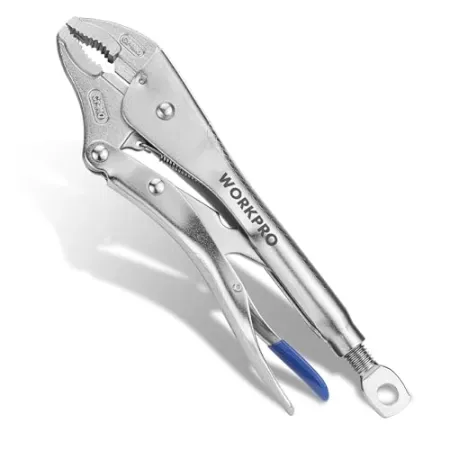 WORKPRO 10" Curved Jaw Locking Pliers w/ Screw Extractor