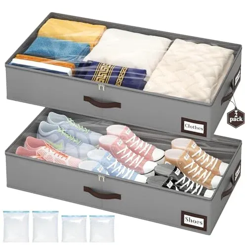 Under Bed Storage with Handles 2-Pack