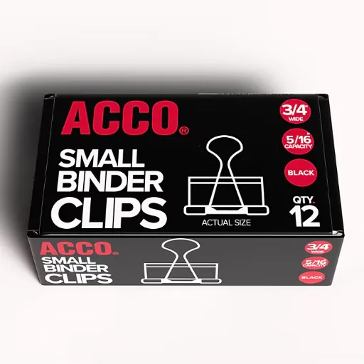 Acco Small Binder Clips 12-Pack