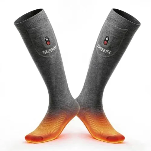 FREEHILL 7.4V Ultimate Wool Heated Socks with 16H Battery