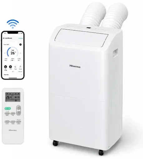 Hisense 8,000 BTU DOE Smart Portable Air Conditioner Dual Hose w/ Inverter