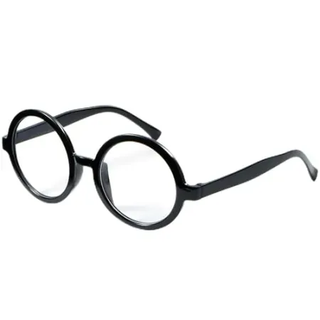 Spooktacular Creations Wizard Black Round Glasses