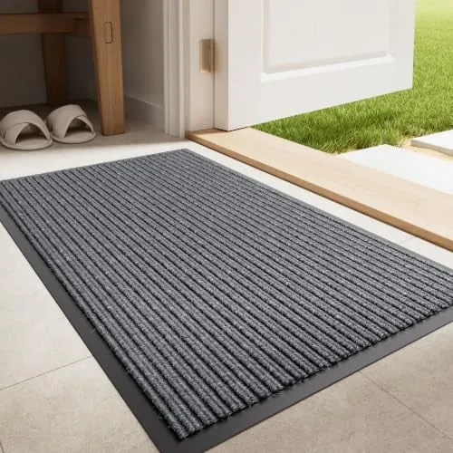 EZ2LIVE Heavy Duty Non-Slip Indoor Outdoor Front Door Mat 29.5x17