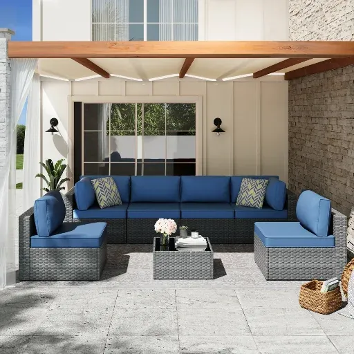 Alivia 6-Person Outdoor Patio Set Seating Group with Cushions