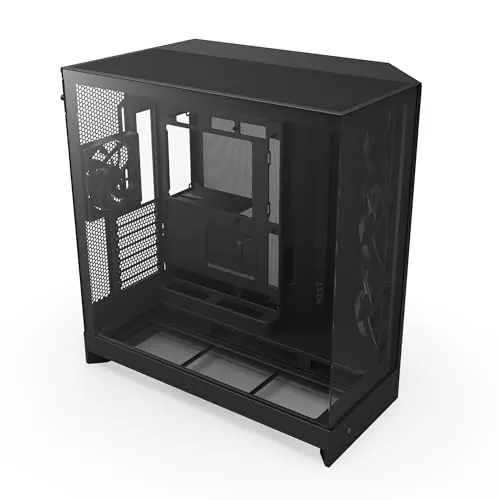 NZXT H9 Flow Dual-Chamber ATX PC Case - Black