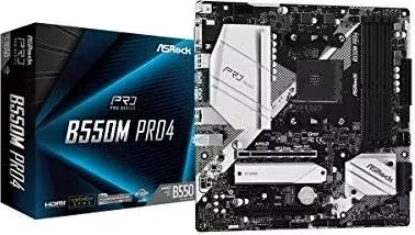 ASRock B550M PRO4 AMD Ryzen Processors Motherboard