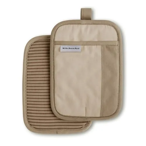 KitchenAid Beacon Two-Tone Non-Slip Pot Holder Set