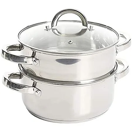 3-Qt Oster Sangerfield Stainless Steel Cookware Dutch Oven w/ Steamer Basket