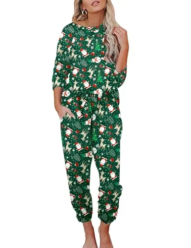 Ekouaer Long Sleeve Soft Pajamas Sets